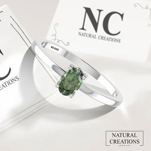 Anillo apilable de Plata de Ley 925 con alto acabado, ajuste de punta, piedras preciosas de turmalina múltiple, forma ovalada de pera, fiesta de moda - Product Image 4