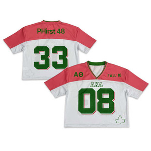 เสื้อฟุตบอลสไตล์อเมริกันแบบสั่งทำของแท้เสื้อยืดเย็บชุดยูนิฟอร์ม XL - Product Image 5