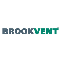 Prise d'air plate pour fenêtres avec volet roulant extérieur GPE2A BROOKVENT, gris RAL7035 (390x20x3mm)