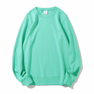 Sweat-shirt régulier à logo personnalisé pour hommes 100% coton Sweat-shirt vierge à col rond côtelé de haute qualité pour hommes sweats à capuche - Product Image 6