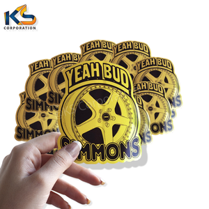 Pegatinas para ordenador portátil troqueladas en cromo dorado de alta calidad, vinilo impermeable personalizado, decorativo, pedido mínimo UV, 100 Uds., metálico dorado - Product Image 5