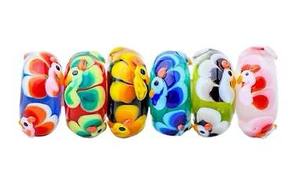 13mm <b>Murano</b> <b>Glass</b> Lampwork <b>Beads</b> DIY Jewelry Making Bracelet Accessories Handmade Flower Customized Color Custom Designs Box - Product Image 3