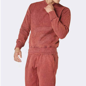 Survêtements respirants pour hommes de haute qualité fabriqués en usine ensembles de style solide avec logo personnalisé pour l'hiver en stock - Product Image 5