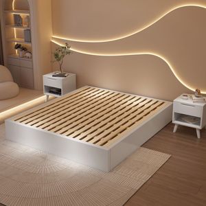 Base de Cama Tatami Japonesa Moderna y Sencilla de Madera Maciza de Roble y Contrachapado, Ecológica, Duradera, de Pie, Tamaño Personalizable - Product Image 1