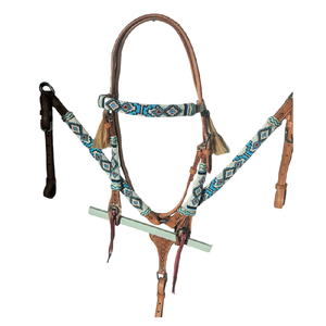 High Quality DD Leather Western Head Stall <b>Set</b> Durable PVC Breast Collar Reins Custom Logo New Design <b>Equestrian</b> Leather Tack - Product Image 2