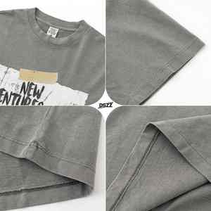 Camiseta de Manga Corta para Hombre, Corte Regular, Casual, de Alta Calidad, Estampada con Serigrafía, 100% Algodón, Estilo Urbano, Transpirable - Product Image 5