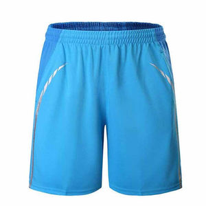 Shorts de gymnastique avec poches pour hommes, shorts de gym actifs avec taille et cordon de serrage en tissu et maille polyester vente en gros - Product Image 6
