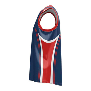 OEM Latest Custom Printed <b>Basketball</b> Jersey Breathable Polyester Black and Red Custom Blank Jersey Uniform for <b>Men</b> - Product Image 2