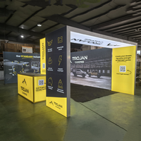 Stand d'exposition modulaire Stand d'exposition Cadre en aluminium SEG Tissu Arche rétroéclairée par LED Stand d'exposition pour les événements musicaux TMEA