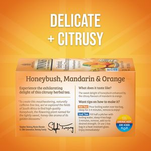 Twinings Honeybush, Mandarin, & Orange Herbal <b>Tea</b> Individually Wrapped Bags, 20 Count (Pack of 6) 120 Teabags - Product Image 2