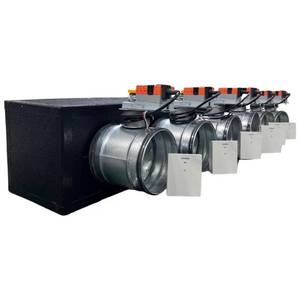 Ducted plenum with 6-zone Wi-Fi motorized <b>shutters</b>, control unit and Siemens interface - Product Image 5
