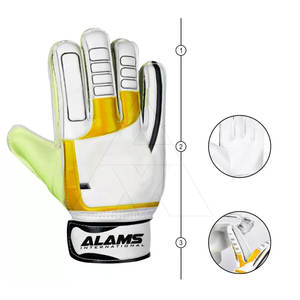 Gants de gardien de but en cuir professionnel de haute qualité, ajustables, antidérapants, fermeture à boucle et crochet, unisexe, service OEM, sport - Product Image 5