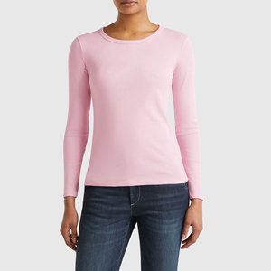 Camisetas de Lujo con Logotipo Personalizado, Diseño Clásico Ecológico y Transpirable, Camisetas de Manga Larga de Color Sólido para el Verano - Product Image 2