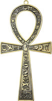 Ankh en laiton sculpté, artisanat métallique en forme de corde pour les altères de l'Égypte ancienne, les murs, le Reiki, la métaphysique, le New Age, la guérison Wicca
