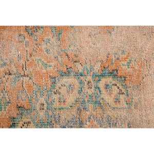 Turkish <b>Rug</b>, <b>Runner</b> 2.5x7.4 ft <b>Rug</b>, Orange Striped <b>Rug</b> - Product Image 5