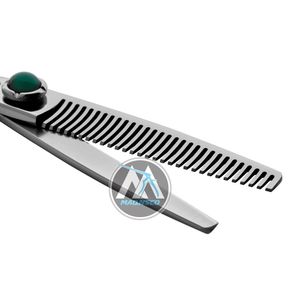 Ciseaux professionnels d'amincissement de cheveux de cobalt poignée en acier inoxydable cisailles de Salon de coiffure droites outil de beauté pour la coupe de cheveux - Product Image 4