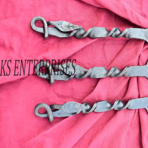 Set de 3 couverts médiévaux torsadés forgés ensemble de couverts médiévaux couteau à couverts viking cuillère fourchette ensemble forgé à la main - Product Image 5