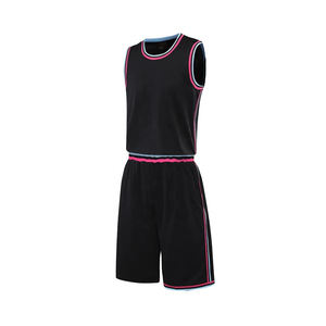 Maillots de basket-ball personnalisés à bas prix, sans manches, sublimation, maillot de basket-ball en mesh, ensembles d'entraînement de basket-ball vierges, uniforme - Product Image 1
