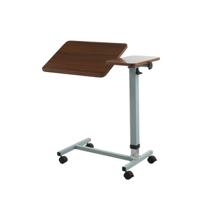 Adjustable Tilt Top Hospital Bedside <b>Table</b> with Smooth <b>Wheels</b> <b>for</b> Patient Convenience - Product Image 1