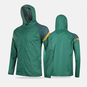 Veste d'entraînement unisexe à fermeture éclair intégrale, imperméable et coupe-vent, demi-manches, 100 % polyester, prix abordable 2026 - Product Image 4