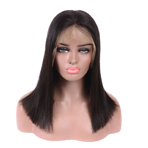 Perruques sans colle de cheveux humains droits uniques de haute qualité professionnels avant dentelle originale - Product Image 3