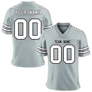 Camiseta de Fútbol Americano Personalizada con Nombre y Número para Equipos, Uniforme para Partidos de Club, Tejido de Malla de Secado Rápido - Product Image 2