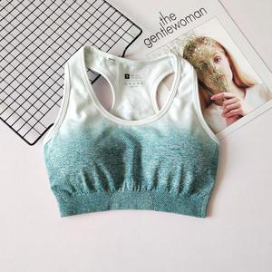 Body deportivo Ombre de nailon para mujer, traje de fitness a prueba de golpes para gimnasio y Yoga con mallas de una pieza para el pecho - Product Image 6