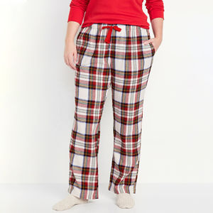 Nuevos Pantalones Anchos de Franela Súper Cómodos con Cintura Elástica de Tiro Medio para Mujer, Otoño, Talla Grande, Suaves y Transpirables - Product Image 4