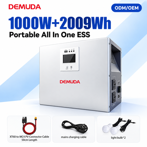 1000W 2009Wh Portable <b>Power</b> Station LiFePO4 MPPT Pure Sine Wave 220-240V CE Certified EU Indoor Outdoor Solar <b>Generator</b> - Product Image 1