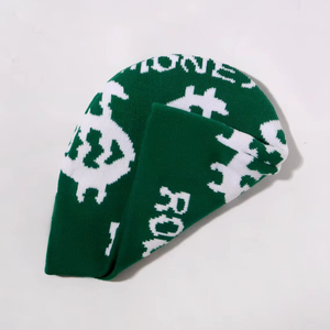 New Design Custom Logo Digital Printing Jacquard Knitted Unisex Winter Beanies Fall Woolen Warm Caps for Men Women - Product Image 5