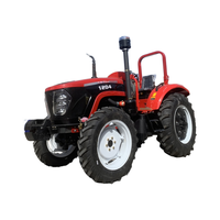 Tracteur agricole compact 4x4 de haute performance, Chine, 80-100 CV, double embrayage, démarrage électrique, boîte de vitesses, pompe, 8+8 vitesses