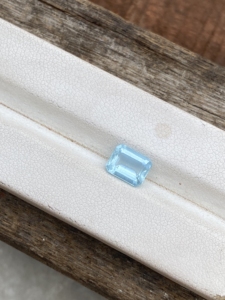 สร้อยคอเพชรสีฟ้ากะรัตพลอยสีธรรมชาติขนาด8x6มม. ลูกปัดสีขาวมรกตตัดสีฟ้าน่าอัศจรรย์หินโอปอลทรงรีหลวม - Product Image 4