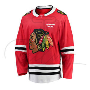 Jersey de Hockey sobre Hielo Personalizado, 100% Poliéster, Secado Rápido, Transpirable, OEM, Sublimado, Logotipo Personalizado, Uniforme de Hockey en Equipo, Venta al por Mayor - Product Image 5