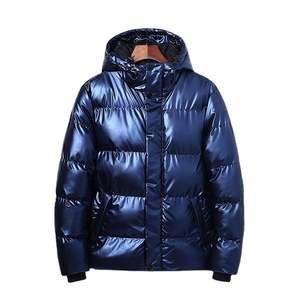 เสื้อแจ็กเก็ตผ้าแคนวาสผู้ชายมีซิปปิดด้านนอกบุนวมหนาให้ความอบอุ่นสามารถใส่กลับด้านได้ป้องกันรังสียูวี - Product Image 1