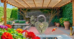 Brass Skull Door Lock Padlock Premium Quality Duty Safety Antique Simple and Attractive Look Pad Lock Sets Keys - Product Image 3