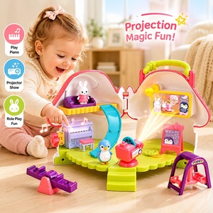 Nuovo Set Gioco Educativo con Pianoforte Musicale e Animali, Proiettore per Bambini, Giocattolo per lo Sviluppo delle Abilità Motorie Fini - Product Image 2