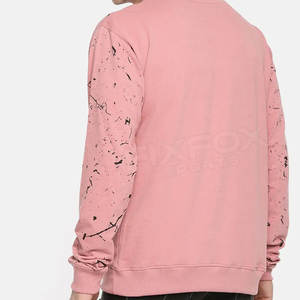 เสื้อกันหนาวพิมพ์ลายสไตล์เกาหลีสำหรับผู้ชายเสื้อสเวตเชิ้ตแนวสตรีทเสื้อสเวตเชิ้ตผ้าคอตตอนคุณภาพสูง100% - Product Image 3