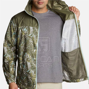 Veste coupe-vent en tissu ripstop durable pour l'aventure en camping, ensemble de vêtements d'extérieur résistant à l'eau avec capuche - Product Image 5