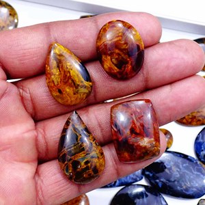 Pietersite naturelle de haute qualité AAA+ - Cabochons en quartz de formes et tailles variées pour la fabrication de bijoux - Product Image 2