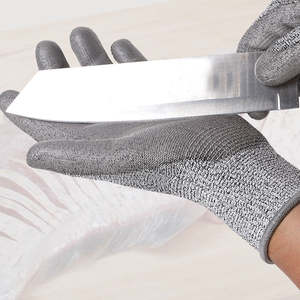 Certification CE niveau 5, protection des mains, gants de travail en bois enduits de PU, résistants aux coupures, gants de sécurité anti-coupures - Product Image 3