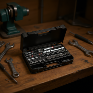 Assortiment de douilles hexagonales 607 1/4 1/2 EB dans un coffret ABS, 56 pièces pour une utilisation polyvalente - Product Image 3