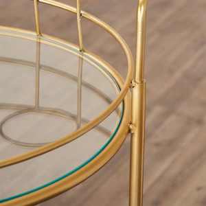 Serving Trolly/tea Trolly Serving Carts/wood Serving Carts Wooden Combination Metal Serving Cart for Hotel and bar Wine Cart - Product Image 5