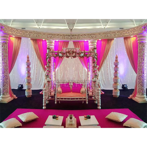 งานแต่งงานแบบเปิดเวทีสุดหรูของตกแต่งงานแต่งงานแบบเปิดเวทีหรูหราสำหรับงานแต่งงานแบบฮินดูเวทีต้อนรับงานแต่งงานแบบอังกฤษ - Product Image 1