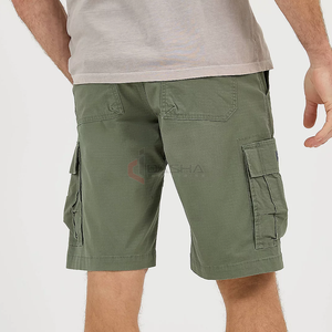 Venta al por mayor de pantalones cortos de carga para hombre 100% algodón de alta calidad de moda elegante de color negro logotipo personalizado transpirable pantalones cortos de secado rápido - Product Image 2