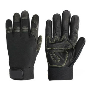 Gants de mécanicien en cuir synthétique antidérapants respirants personnalisables en gros tendance pour un usage professionnel par tous les temps - Product Image 5