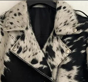 แจ็คเก็ตหนังแท้ขนวัวสำหรับผู้ชาย ปี 2025 เสื้อแจ็คเก็ตหนาสำหรับฤดูหนาว ระบายอากาศได้ดี สไตล์สตรีทแวร์ แจ็คเก็ตขนวัวแนวสตรีท - Product Image 2