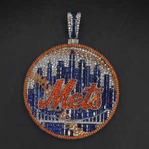 Pendentif personnalisé de luxe avec nom, testeur de diamants, argent sterling plaqué or, baguette glacée en moissanite pour un style hip-hop, cadeau parfait - Product Image 1