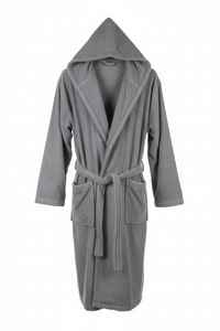 Peignoir d'hôtel à capuche 100 % coton turc, 875 g, poids lourd, qualité supérieure, luxe, très absorbant, personnalisable, vente en gros - Product Image 6