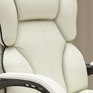 Chaise <span class=keywords><strong>de</strong></span> <span class=keywords><strong>bureau</strong></span> <span class=keywords><strong>de</strong></span> direction moderne <span class=keywords><strong>de</strong></span> luxe <span class=keywords><strong>de</strong></span> haute qualité à dossier haut, pivotante, ergonomique, avec appui-tête réglable et soutien lombaire, blanche - Product Image 6