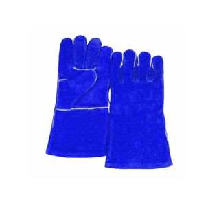Guantes de soldadura de cuero de nueva calidad con protección de seguridad para las manos Calentamiento de invierno nuevos guantes de cuero de moda - Product Image 1